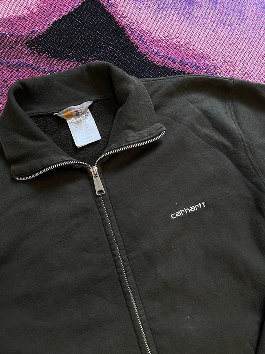 Carhartt Vintage Zip Up Hoodie Khaki