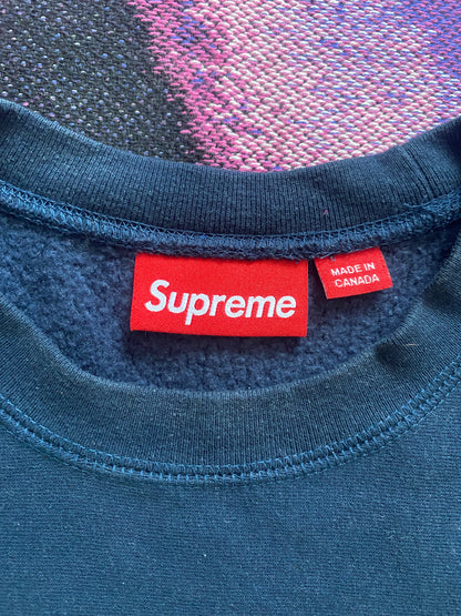 Supreme College Paris Crewneck Blue