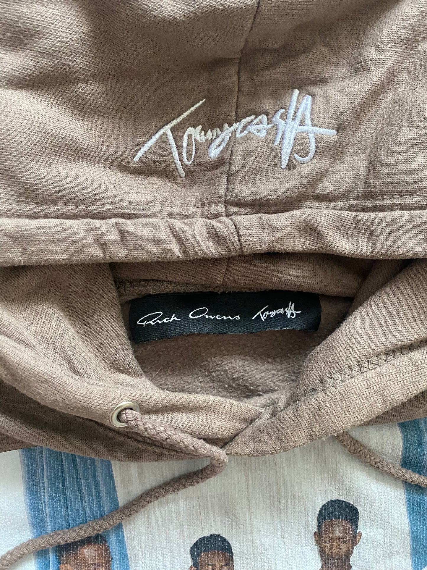 Rick Owens x Tommy Cash Hoodie Brown