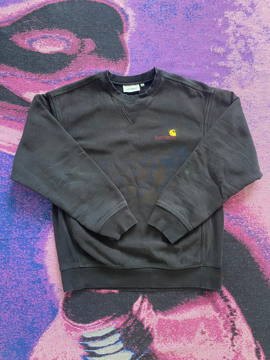 Carhartt American Script Logo Crewneck Black