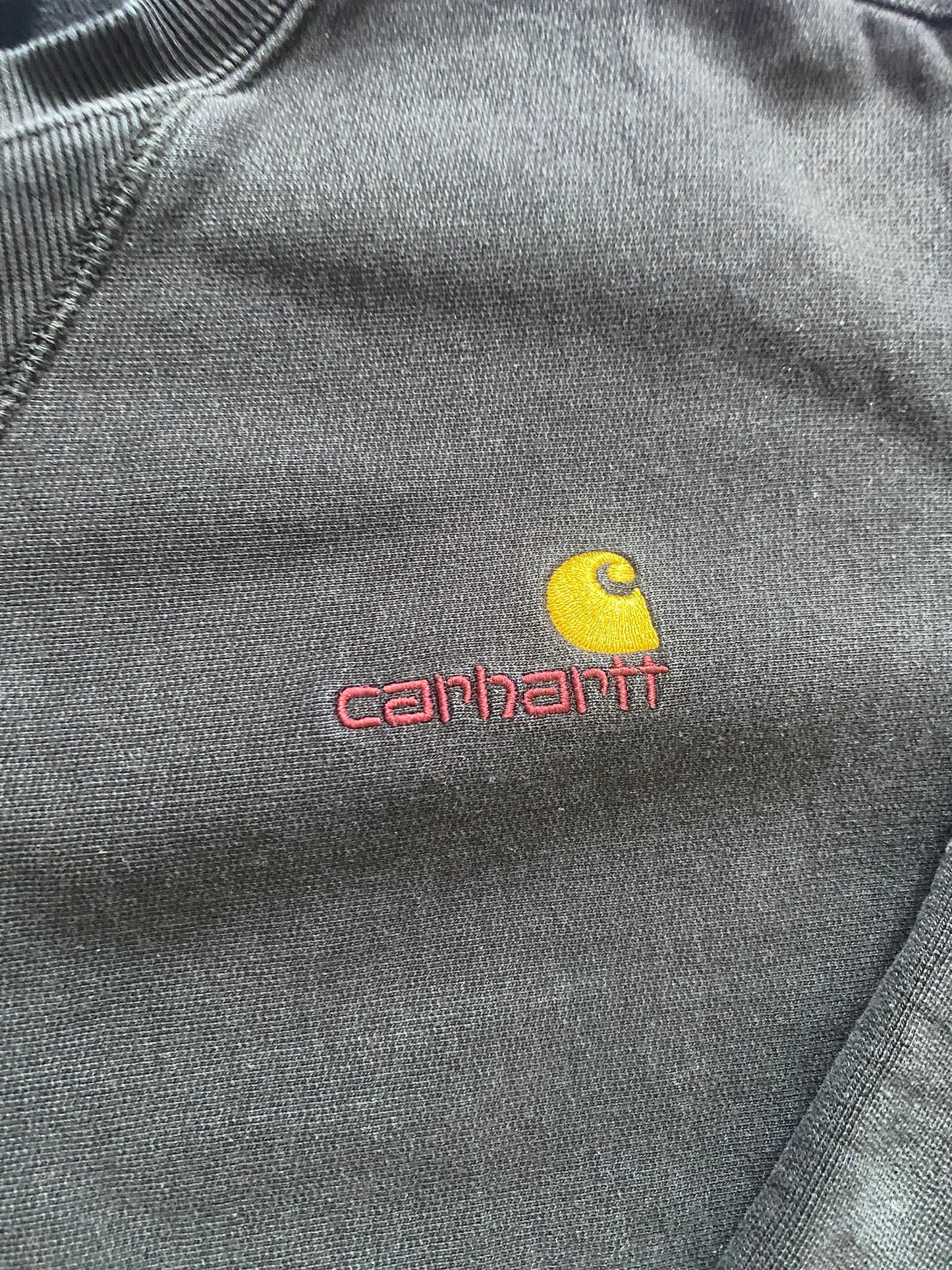 Carhartt American Script Logo Crewneck Black