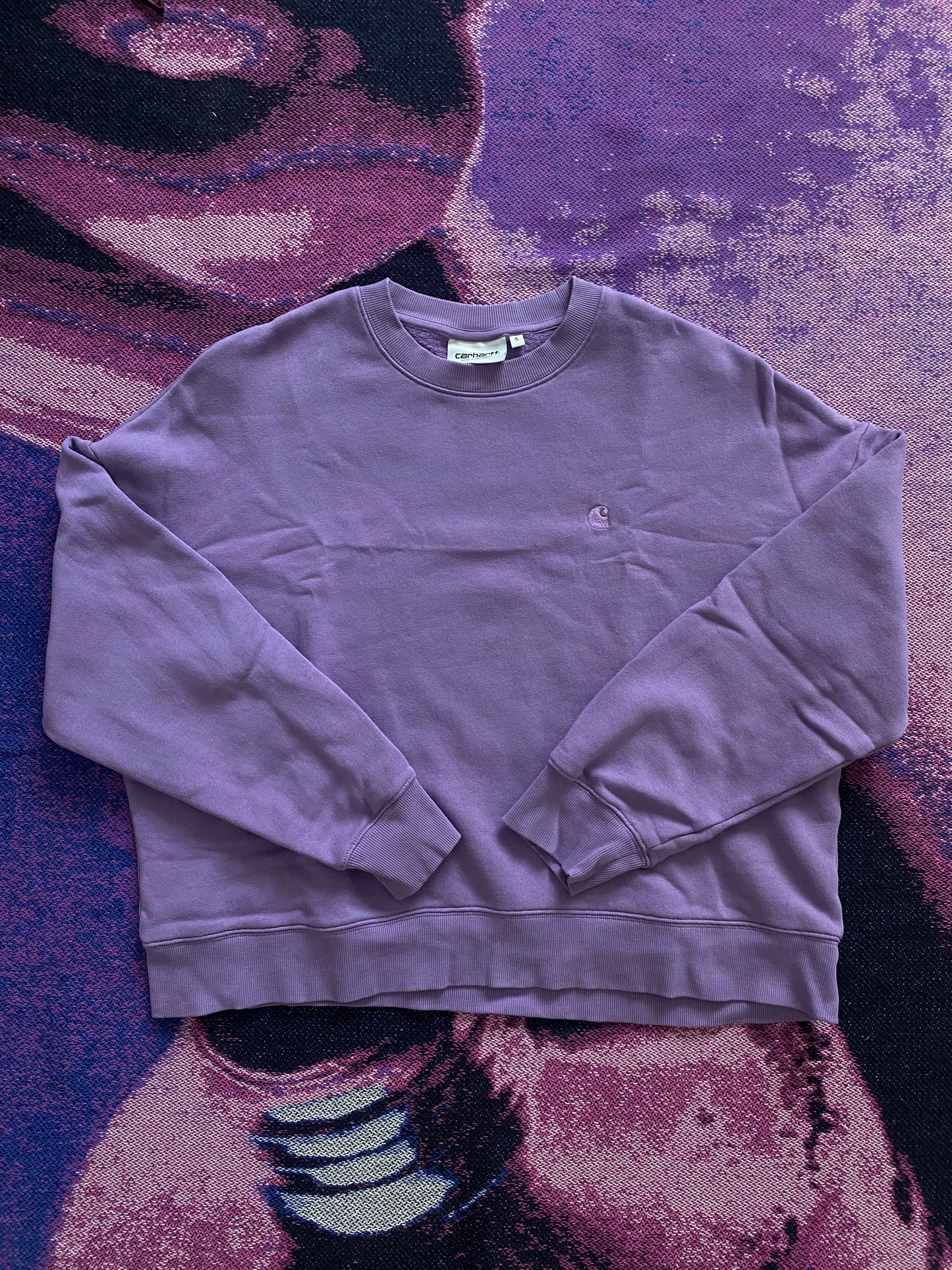 Carhartt WIP W' Chase Logo Crewneck Purple