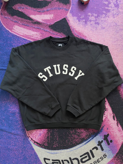 Stussy College Crewneck Black