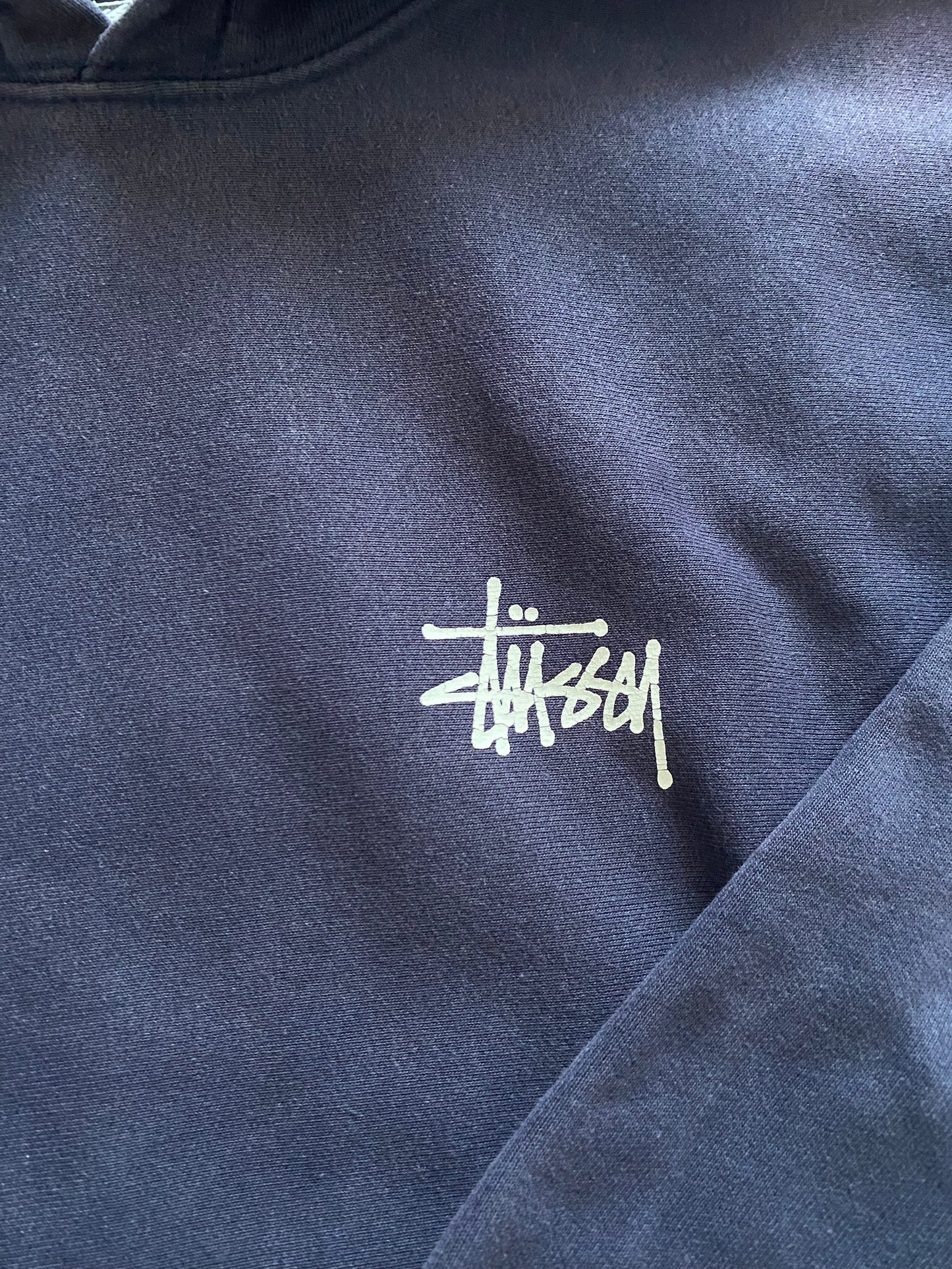 Stussy Tag Logo Hoodie Navy Blue
