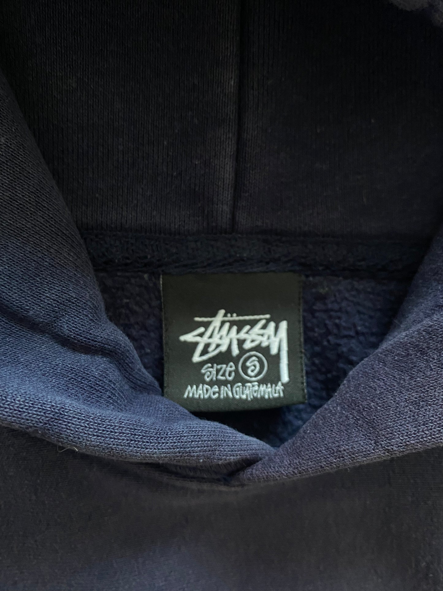 Stussy Tag Logo Hoodie Navy Blue