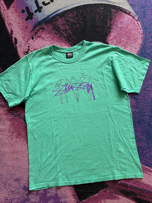Stussy People T-Shirt Green