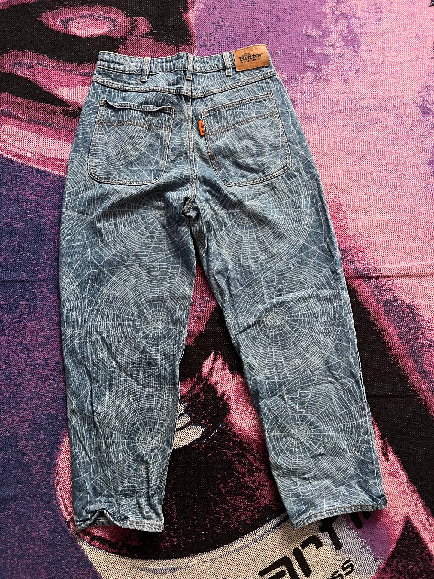Butter Spider Web Jeans