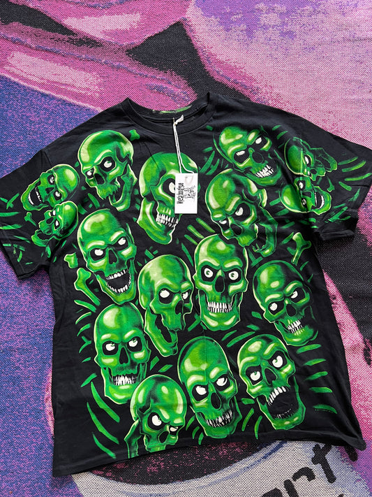 Liquid Blue Tee Black/Green