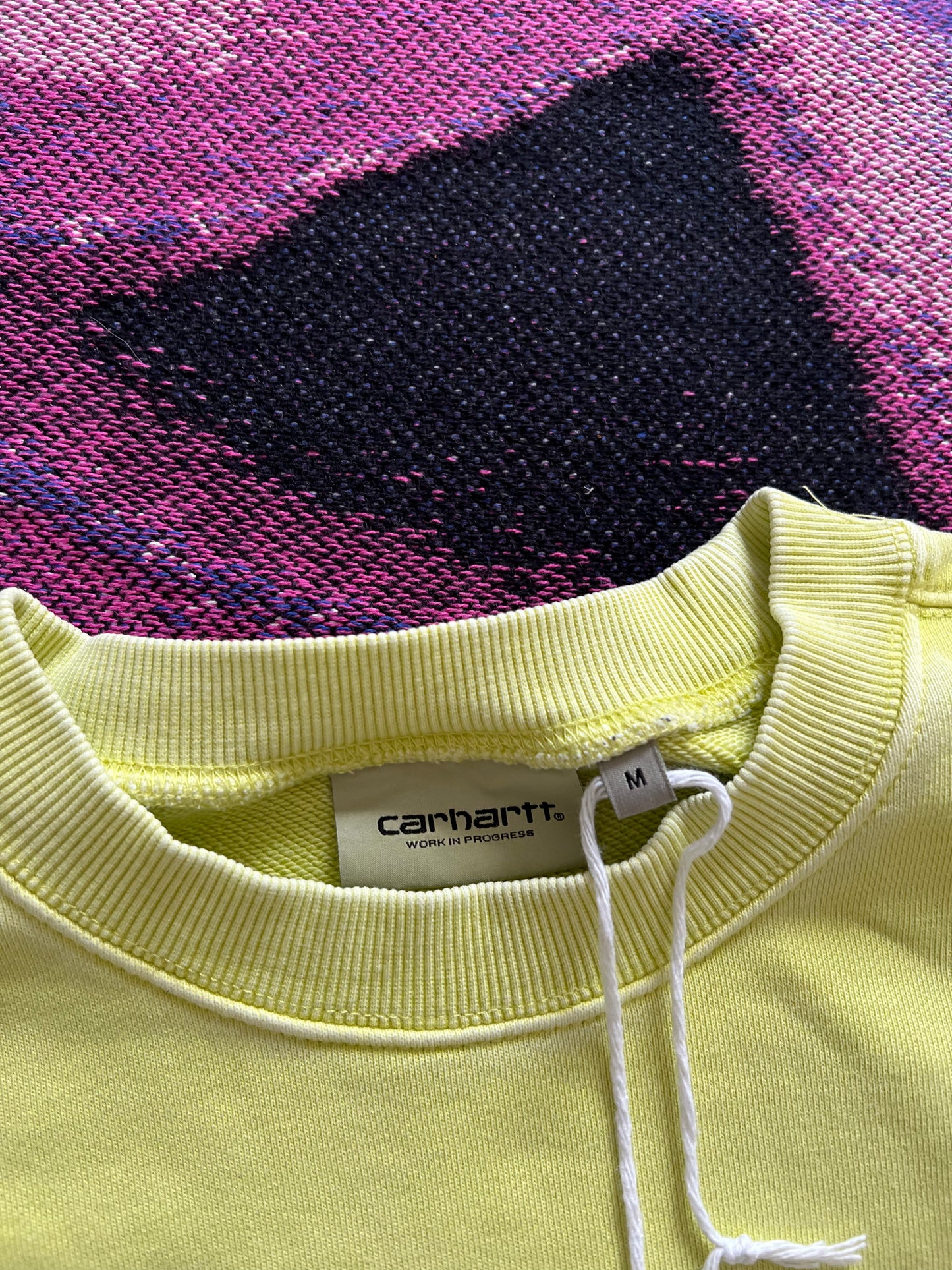 Carhartt WIP Script Logo Small Crewneck Yellow