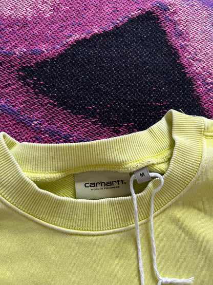 Carhartt WIP Script Logo Small Crewneck Yellow