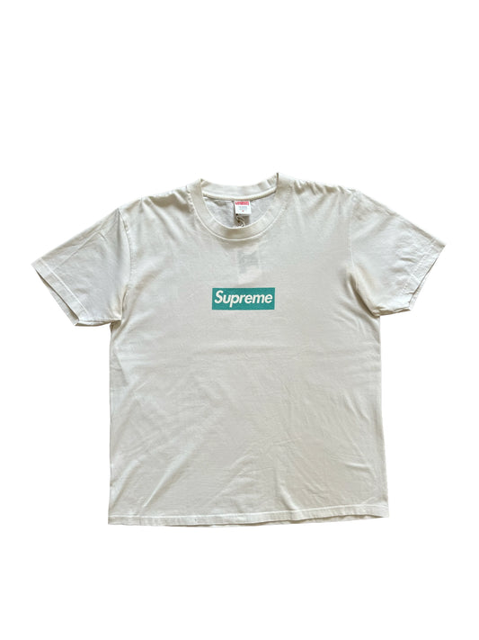 Supreme Tiffany Box Logo T-Shirt White