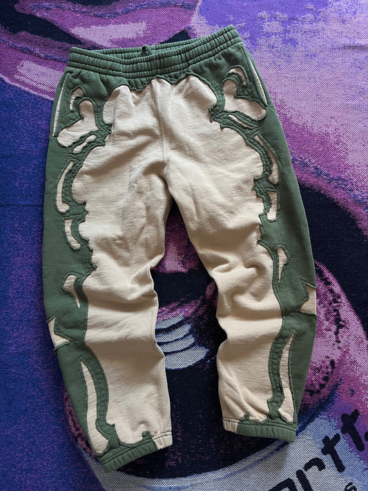 Supreme Western Cut Out Hooded Sweat Pants Dark Tan