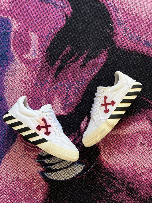 Off White Vulcanized Sneakers