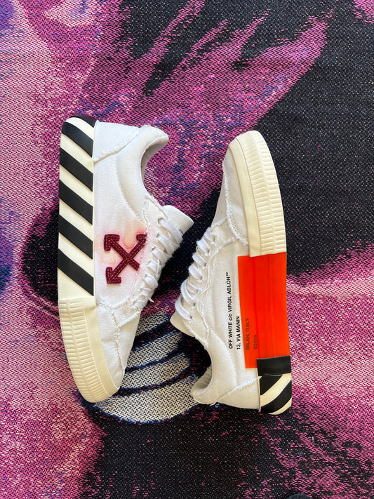 Off White Vulcanized Sneakers