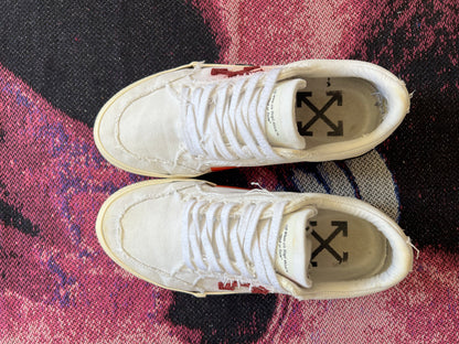 Off White Vulcanized Sneakers