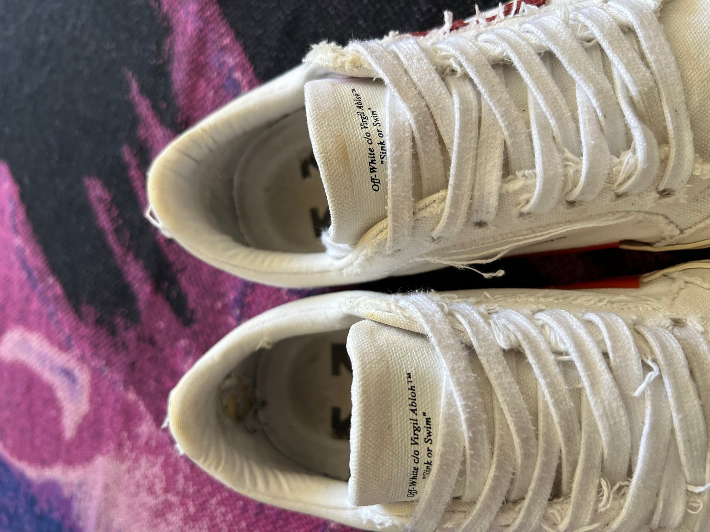 Off White Vulcanized Sneakers