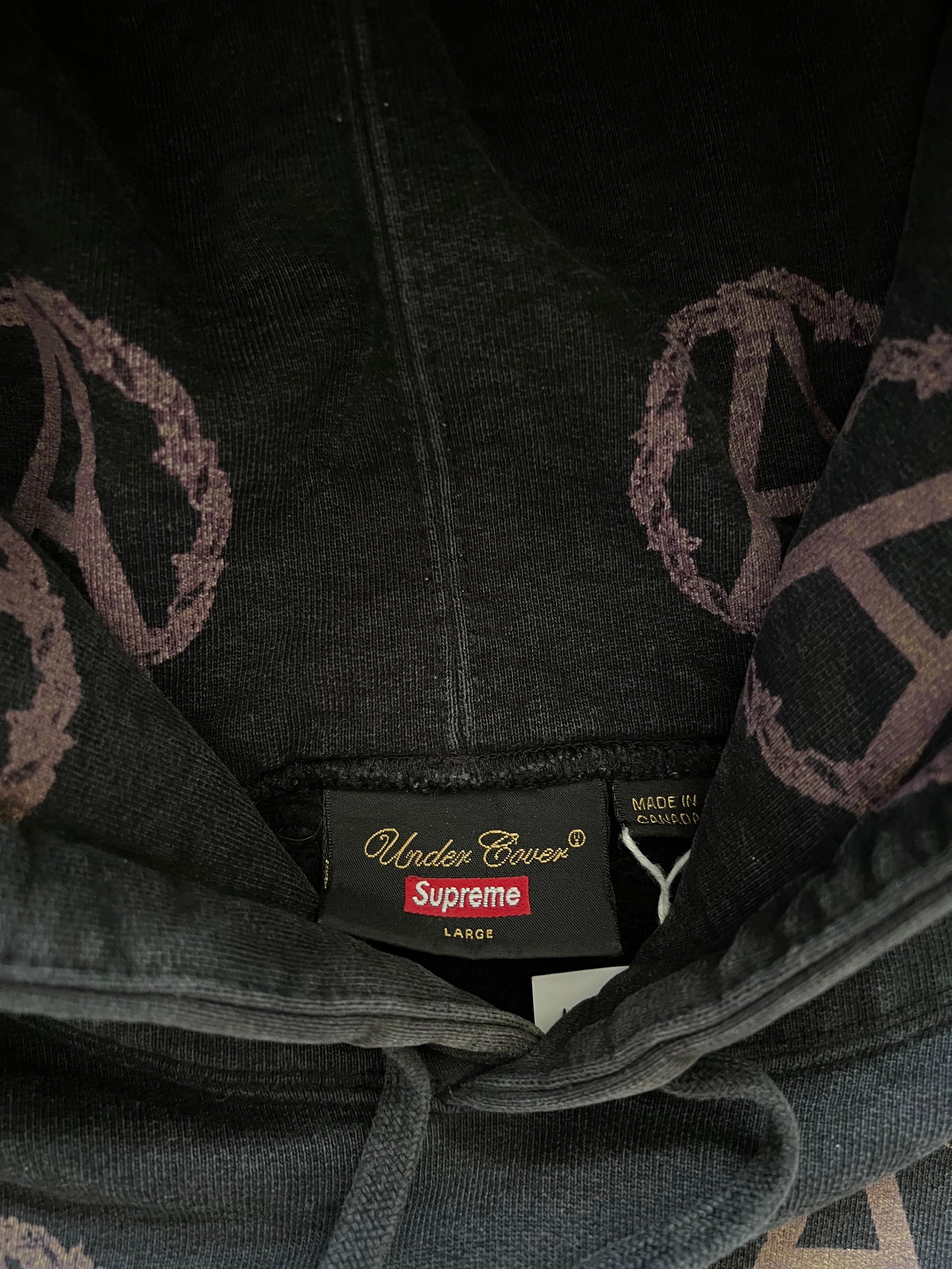 Supreme Undercover Anarchy Hoodie Black