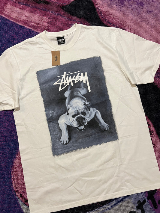 Stussy Bulldog T-Shirt White