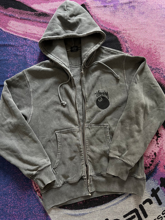 Stussy 8 Ball Zip Up Hoodie