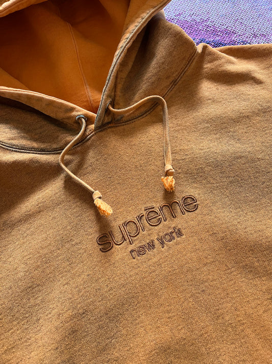 Supreme Spray Hooded Sweatshirt Orange