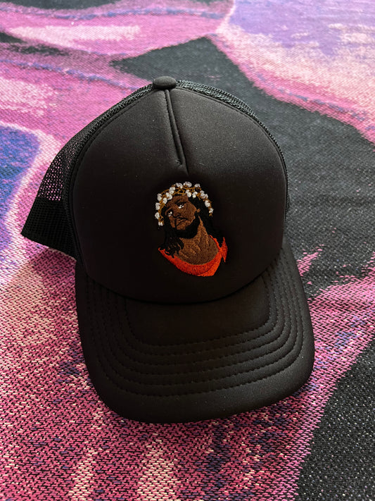 Denim Tears Crown Made of Cotton Trucker Hat
