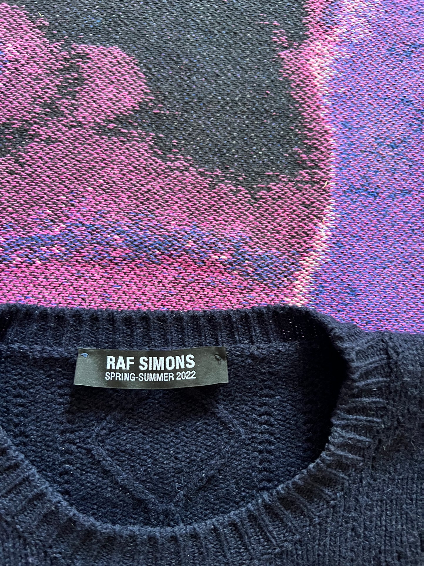 Raf Simons Berlin Print Oversized Knit