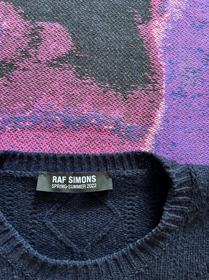 Raf Simons Berlin Print Oversized Knit