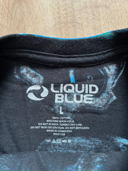 Liquid Blue Skull Pile T-Shirt