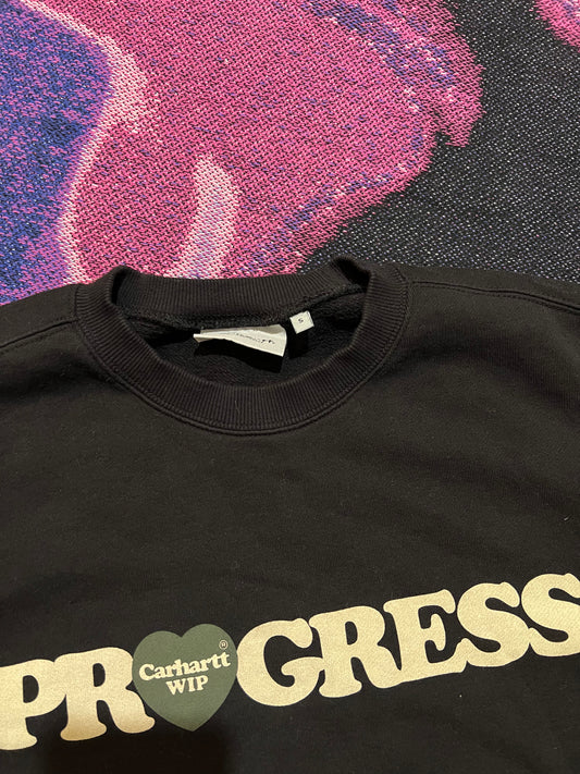 Carhartt WIP Hearth Progress Crewneck Black