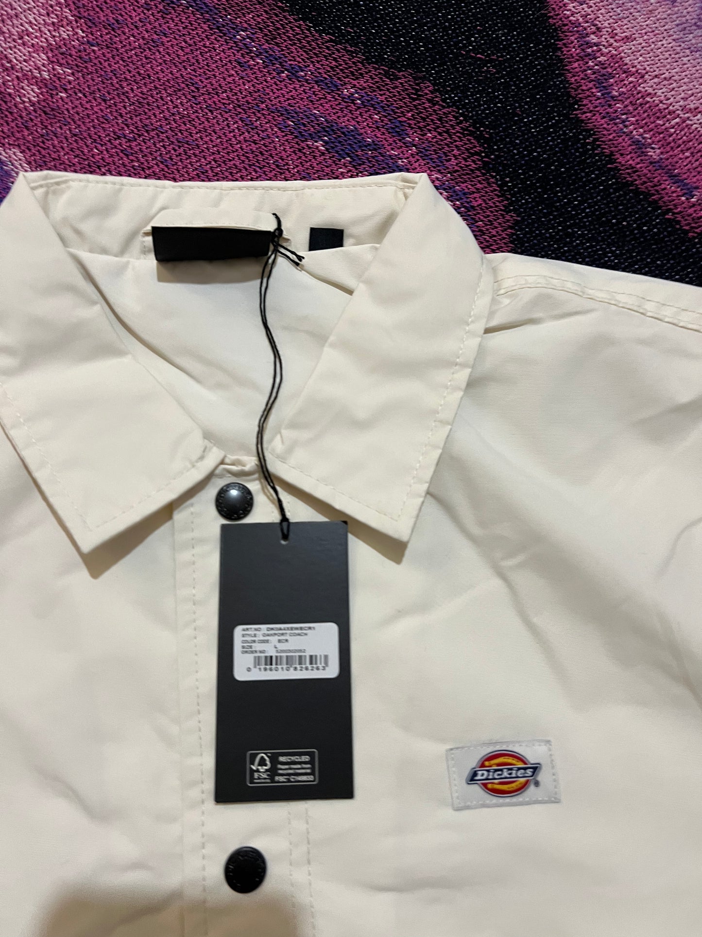 Dickies Coach Jacket White
