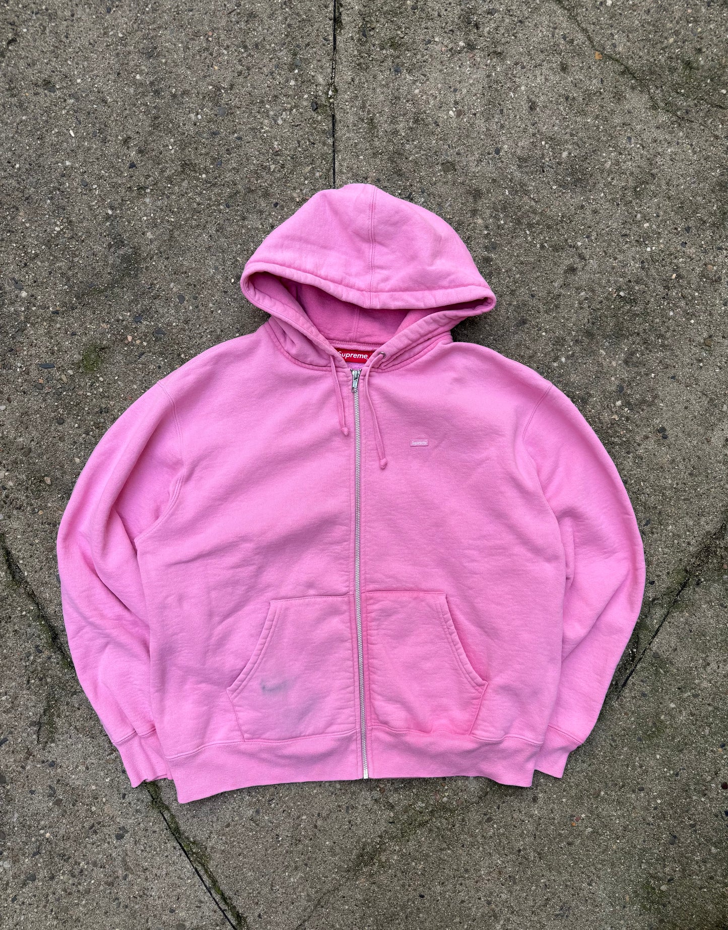 Supreme Small Box Logo Zip Up Hoodie