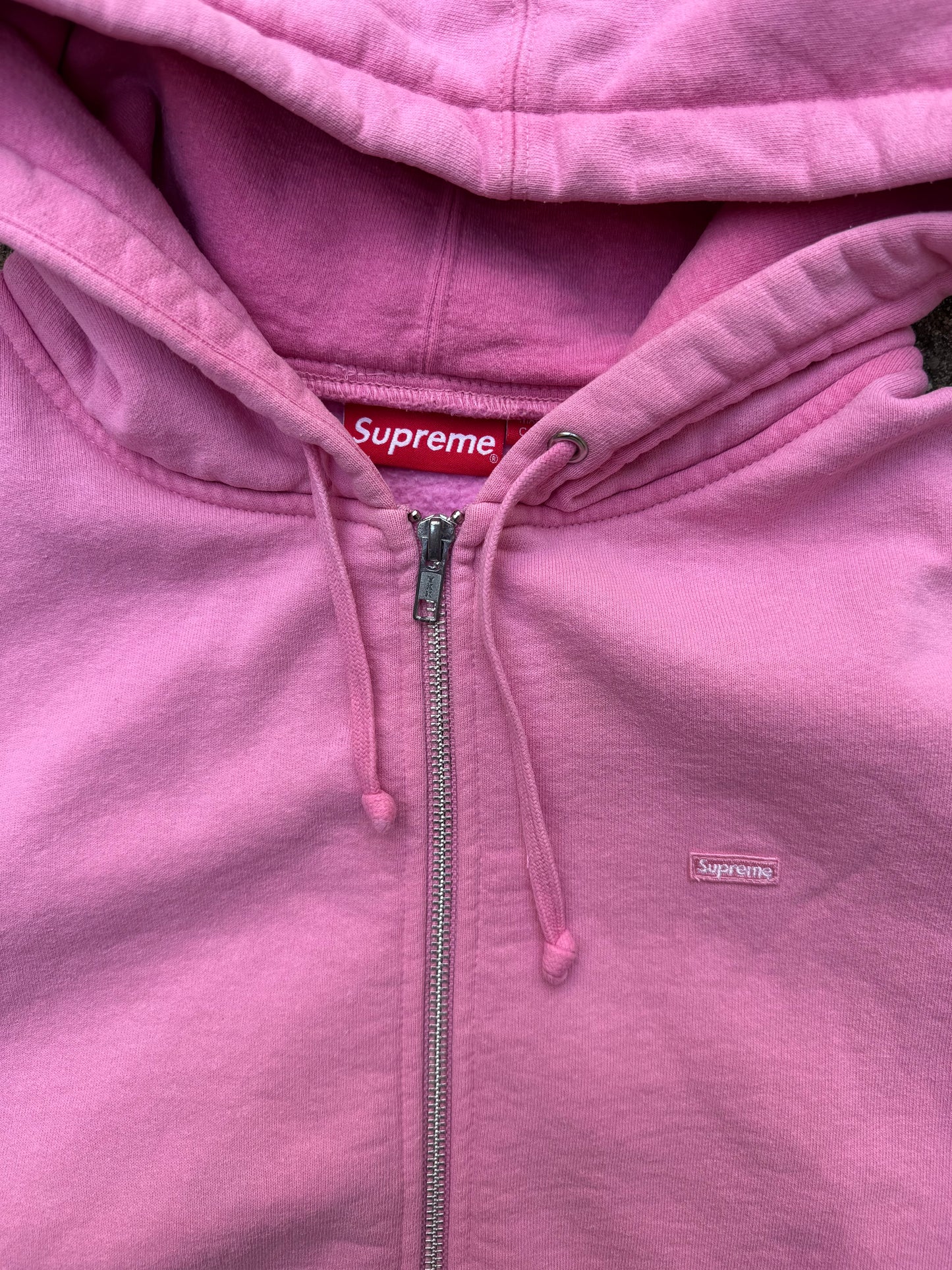 Supreme Small Box Logo Zip Up Hoodie