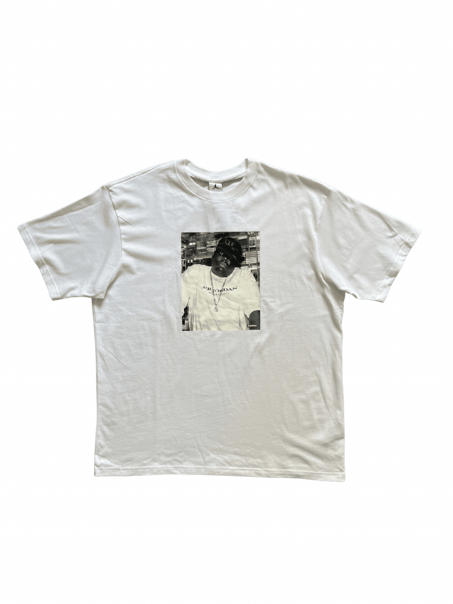 Supreme X Jordan Biggie T-Shirt White - Wyat’s Boutique