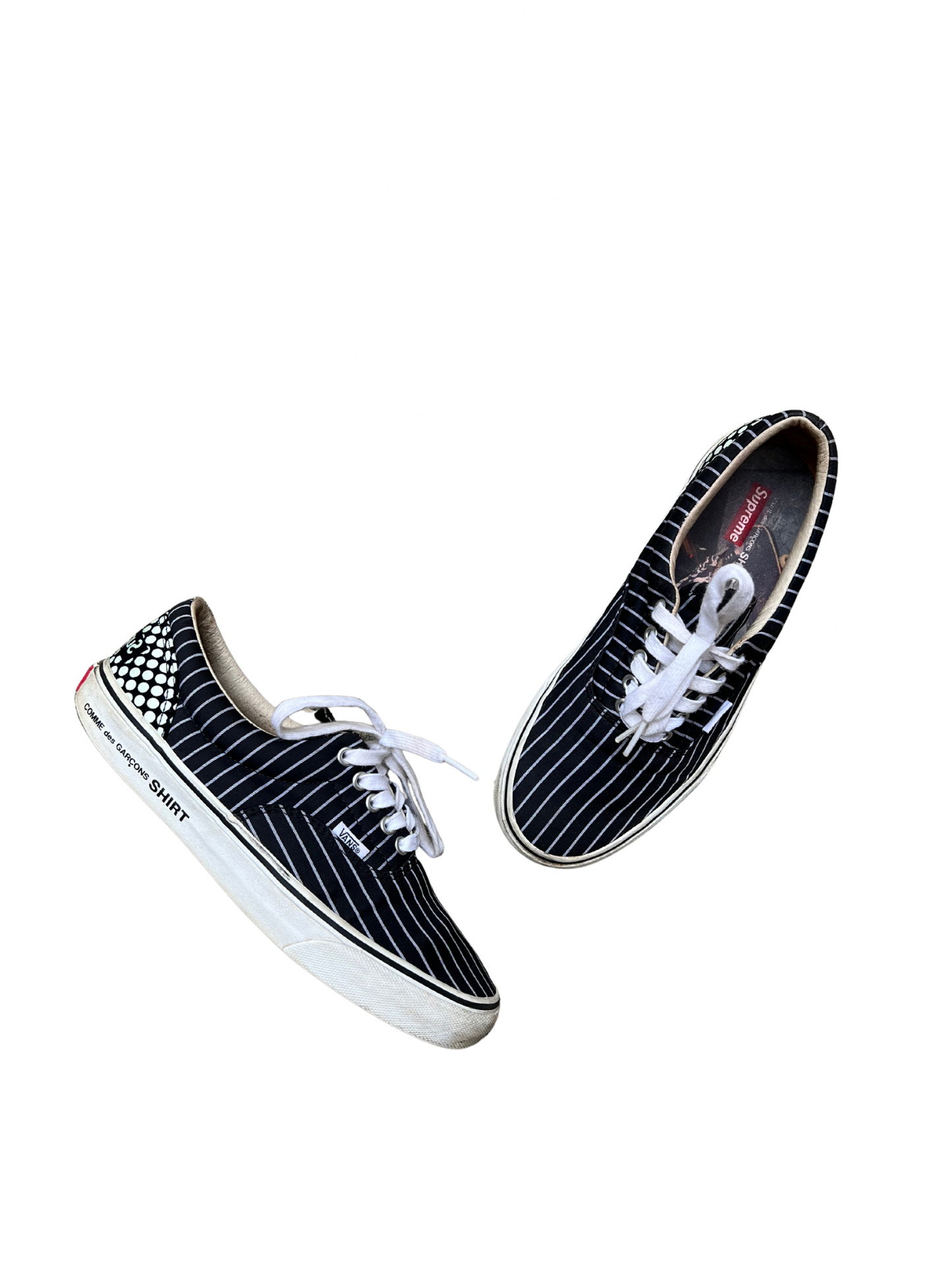 Vans Era Supreme CDG Pinstripe Navy