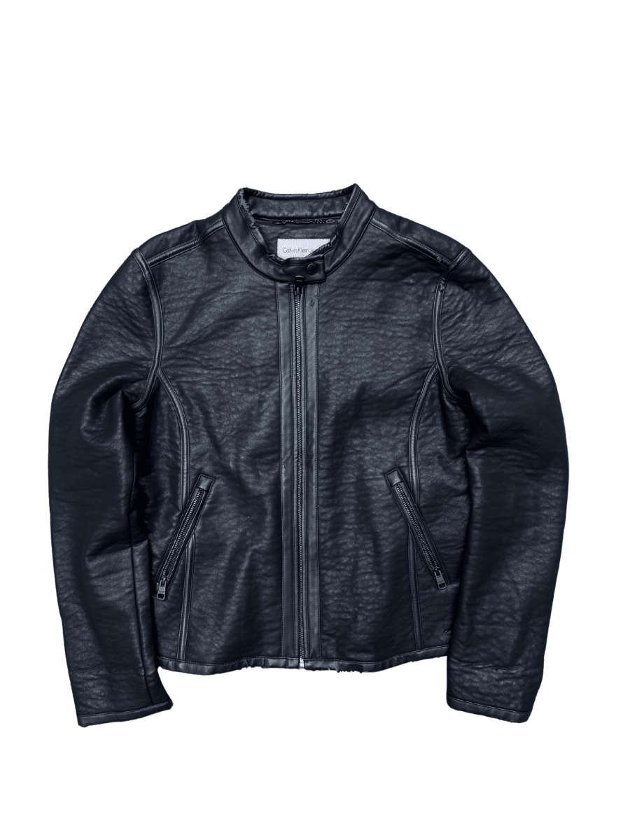 Calvin Klein Jeans Womens Leather Jacket - Wyat’s Boutique