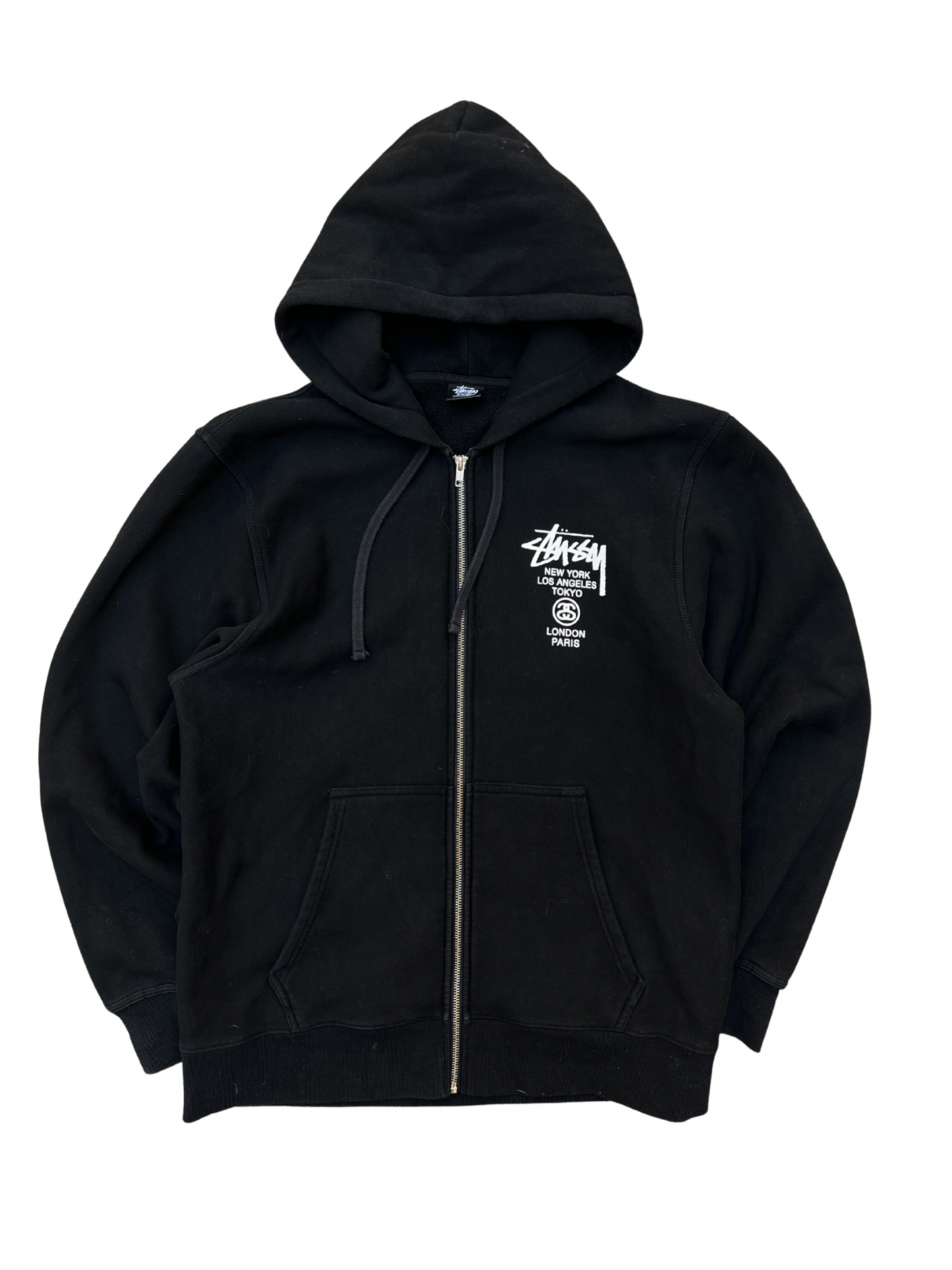 Stussy World Tour Zip Up Hoodie
