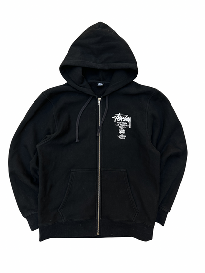 Stussy World Tour Zip Up Hoodie