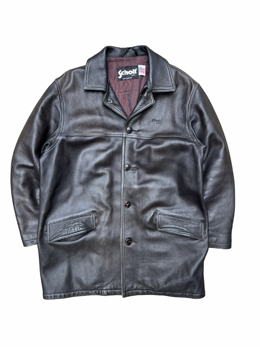 Schott NYC Leather Coat