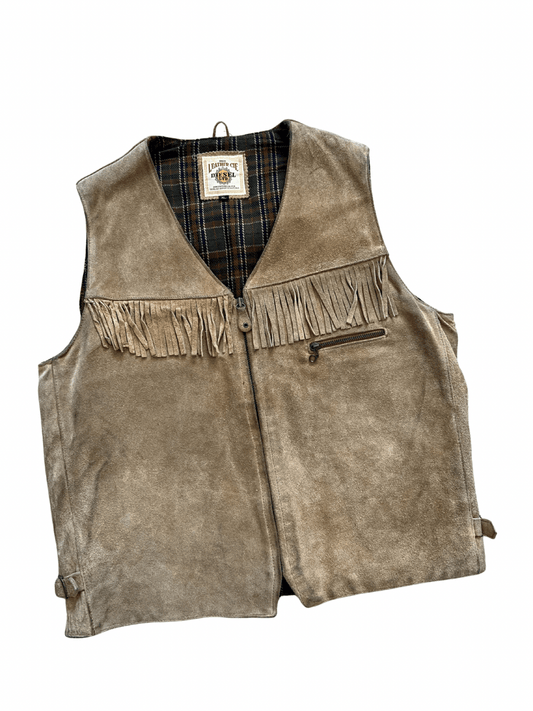Diesel Leathe Vest - Wyat’s Boutique