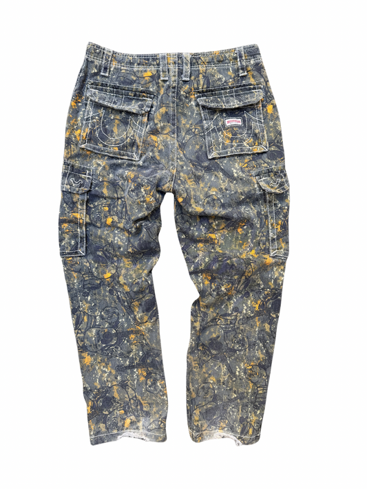True Religion Camo Cargo Jeans