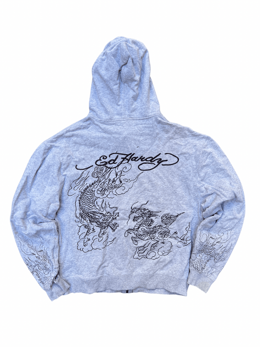 Ed Hardy Zip Up Hoodie - Wyat’s Boutique