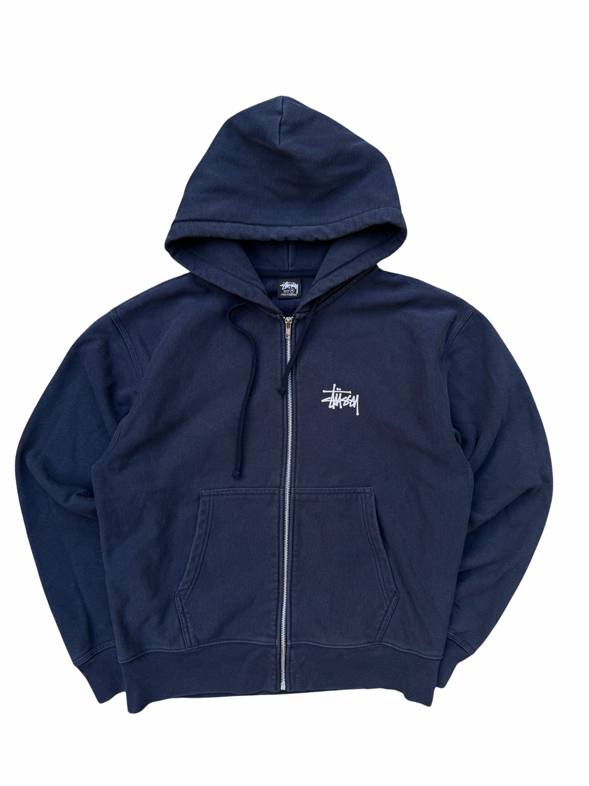 Stussy Classic Logo Zip Up Hoodie