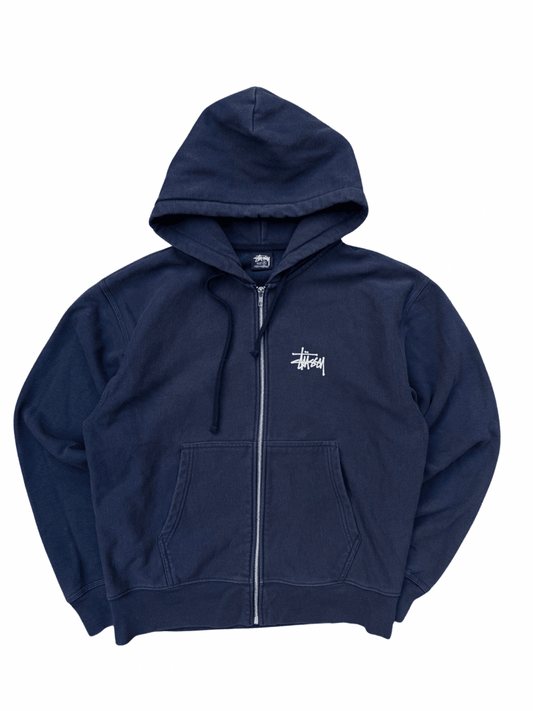 Stussy Classic Logo Zip Up Hoodie - Wyat’s Boutique